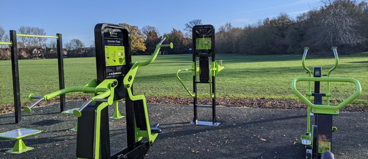 Outdoor gym at Bearwood Recreation Ground