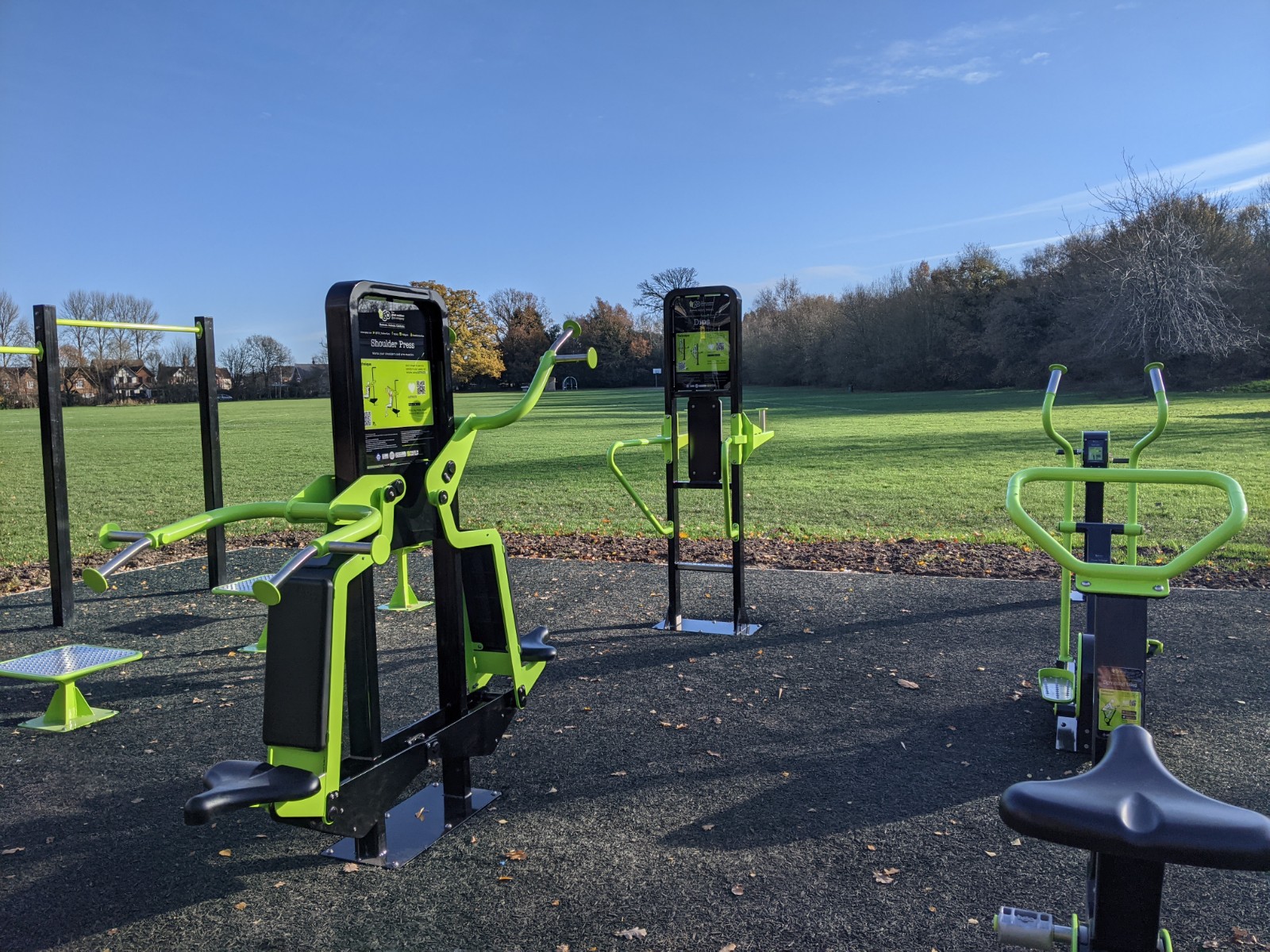 Outdoor gym at Bearwood Recreation Ground
